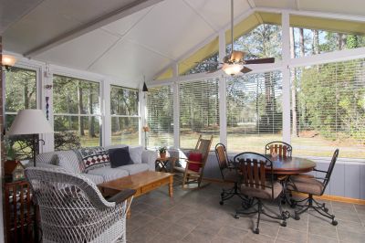 Sunroom Installation in Fall