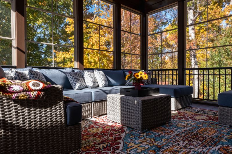 Sunroom with Autumn Foliage